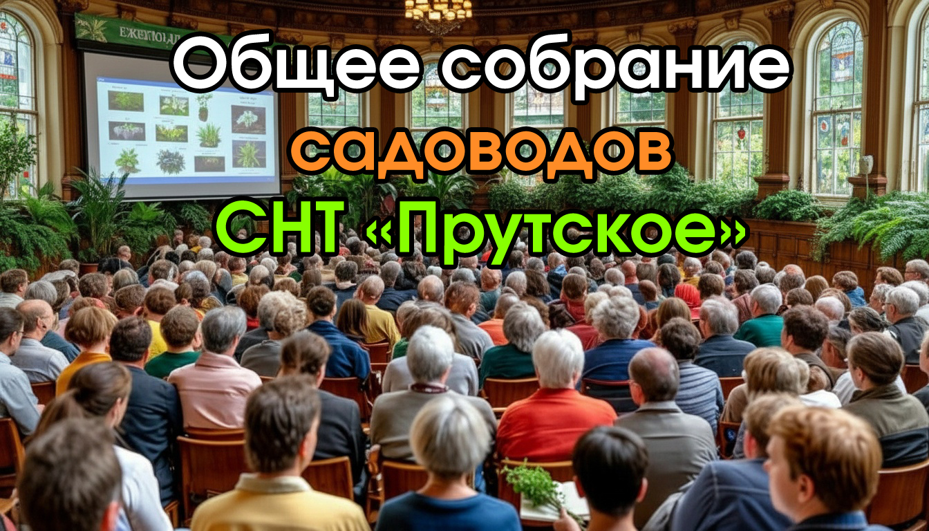Уведомление о проведении общего собрания СНТ «Прутское» в 2026 г.